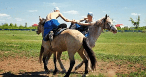 National game of kazakh people - Audaryspak | Travel Land